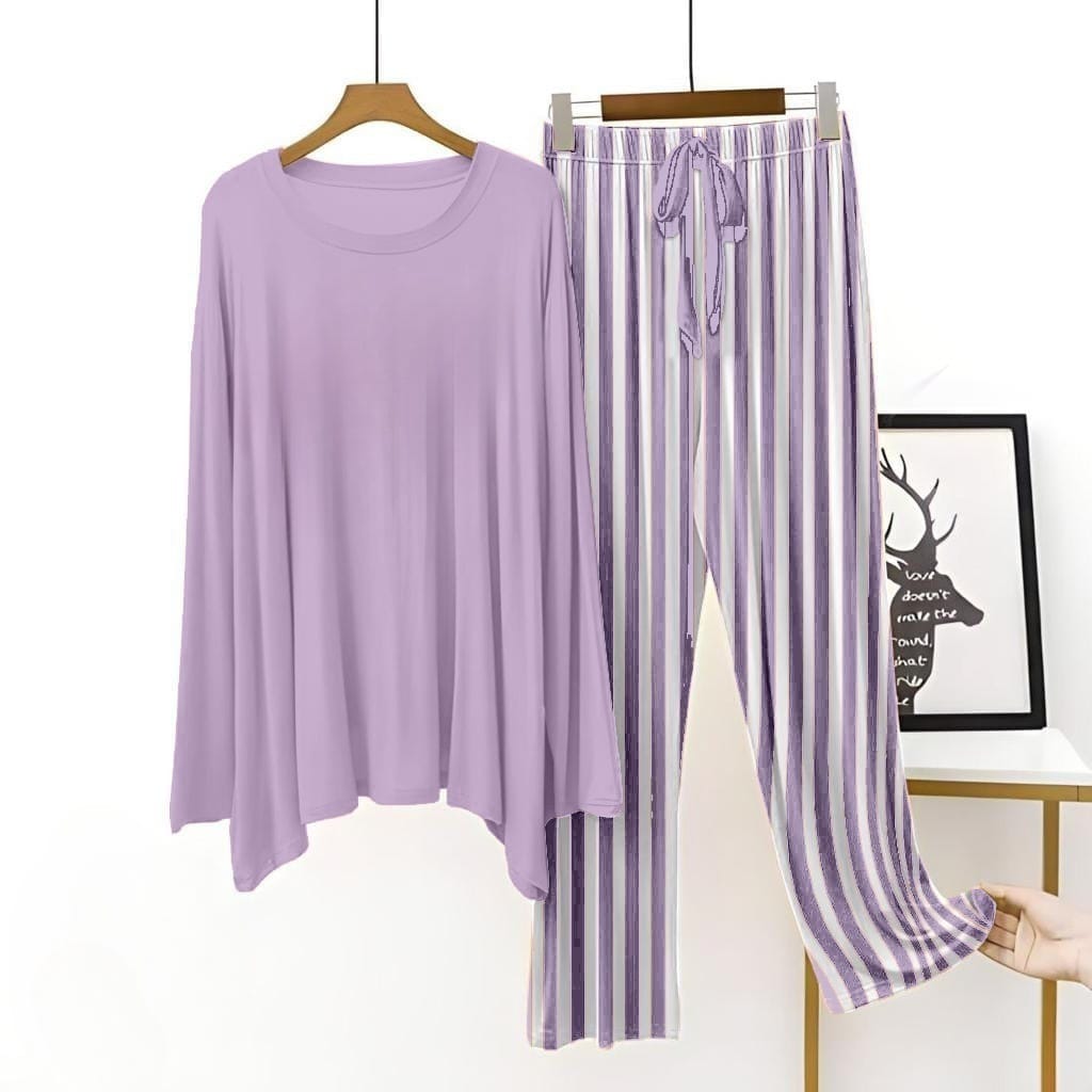 Purple Shirt With Purple Lining Trouser