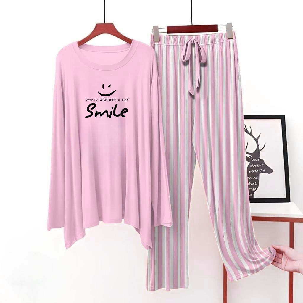 (What a Wonderful day) PURPLR Shirt Printed With Lining Trouser ( Full Sleeves)