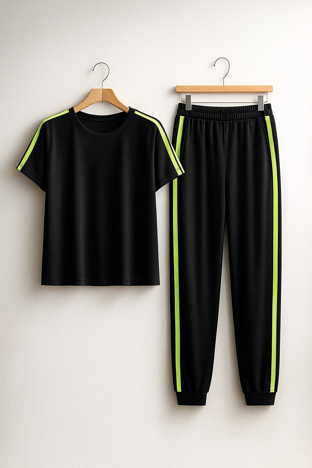 GREEN BLACK GYM SUIT