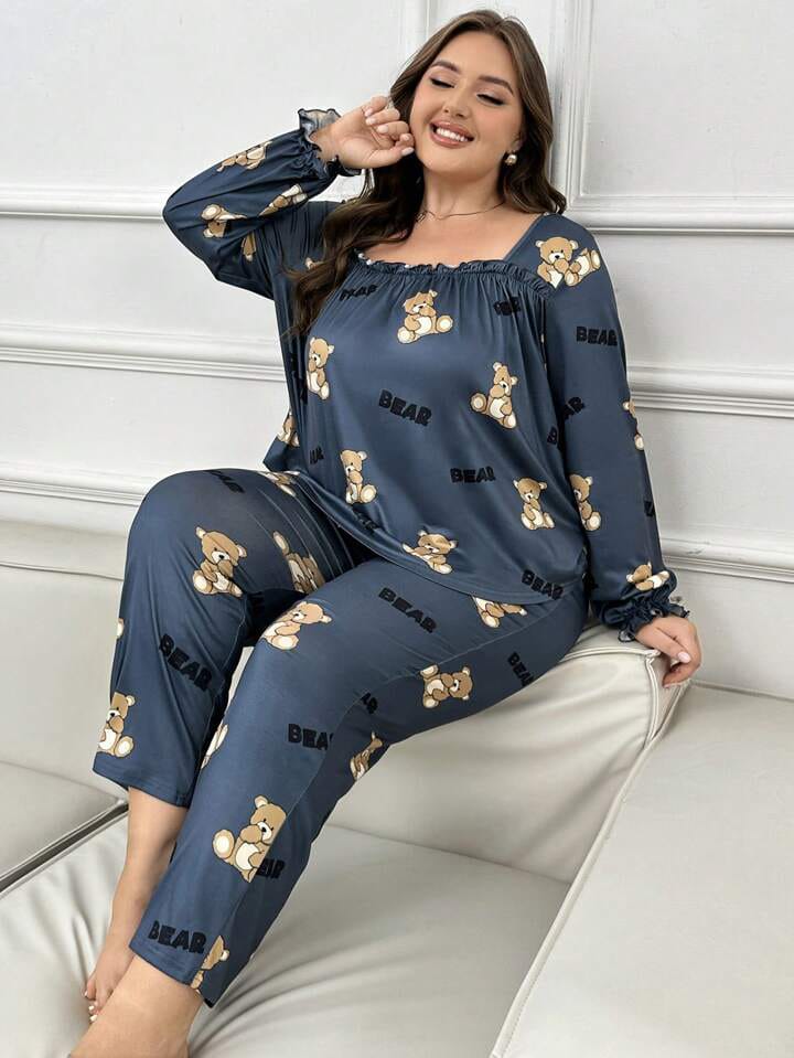 GRAY COZY BEAR HUG