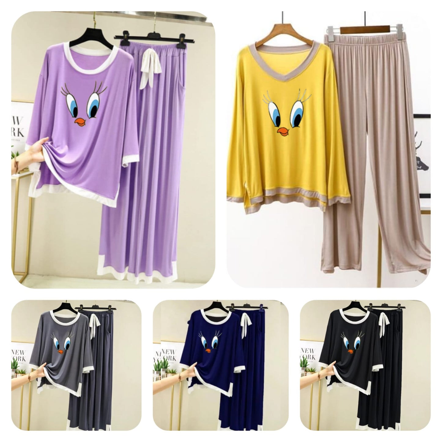 60% OFF Random Color & Random Design Ladies Printed Night Dress