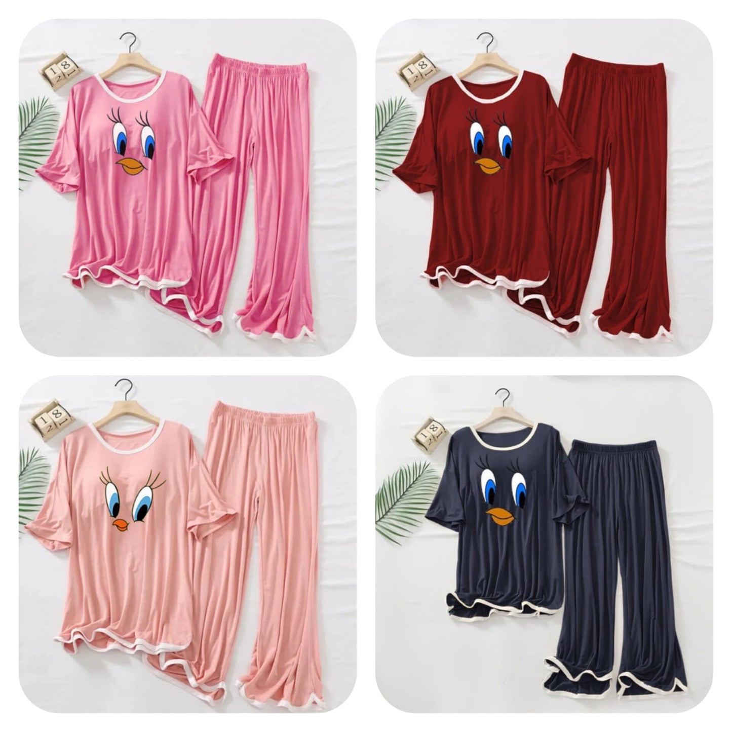 60% OFF Random Color & Random Design Ladies Printed Night Dress