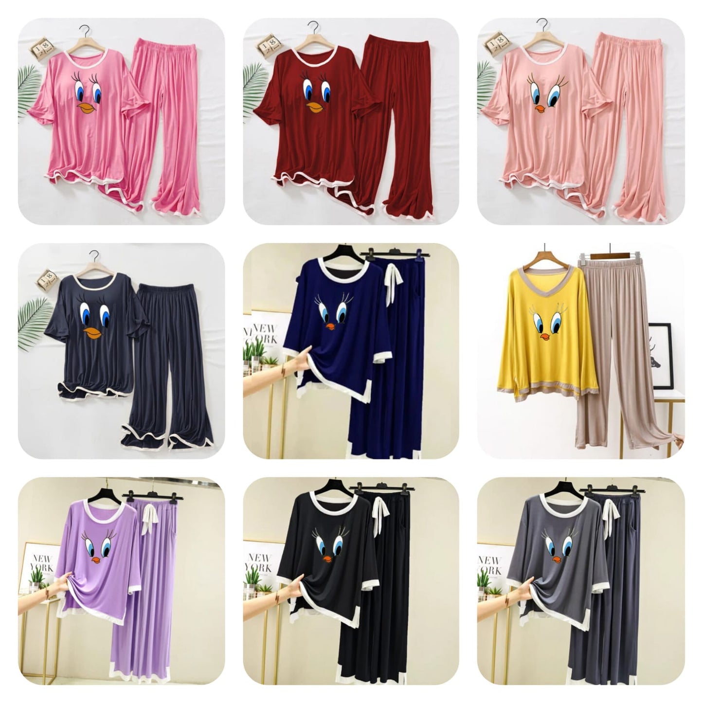 60% OFF Random Color & Random Design Ladies Printed Night Dress