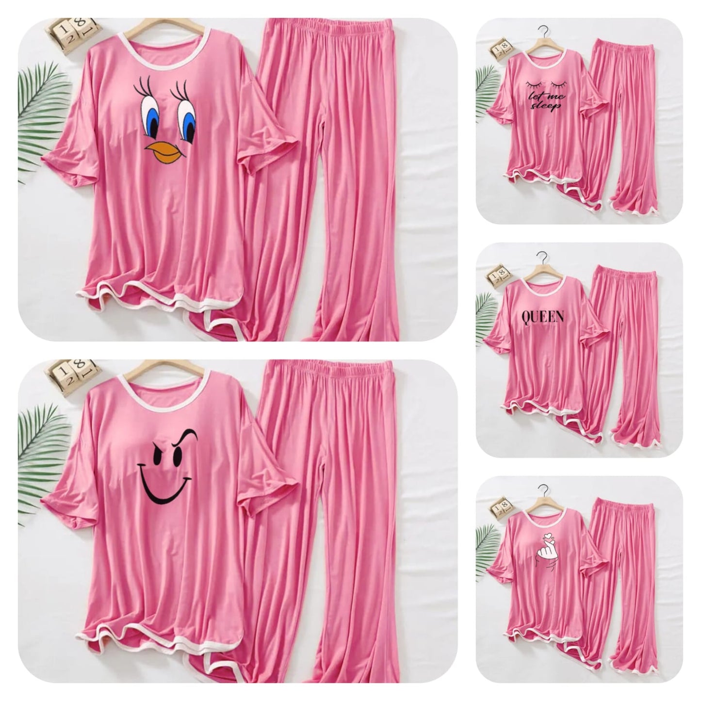 60% OFF Random Color & Random Design Ladies Printed Night Dress