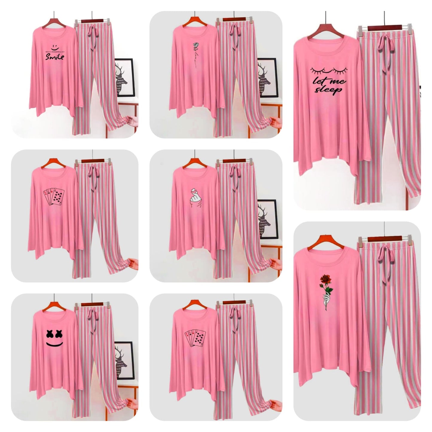 60% OFF Random Color & Random Design Ladies Printed Night Dress