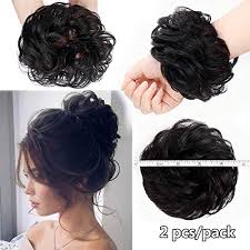 Pack Of 2 PREMIUM MESSY BUN HAIR SCRUNCHIES