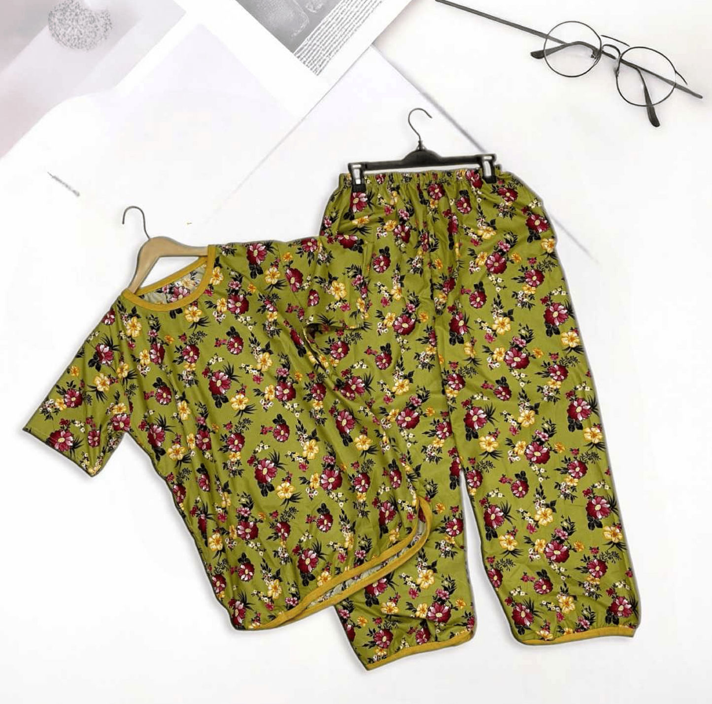 SECRET GARDEN  BLOOM PRINTED SHIRT AND TROUSER