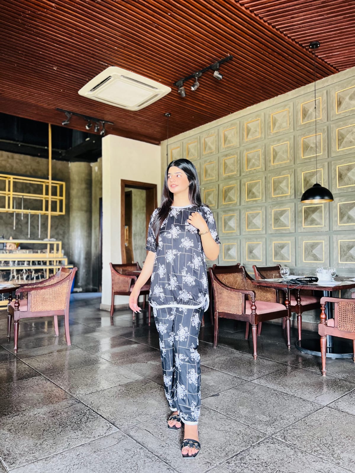MOONLIT GARDEN PRINTED SHIRT AND TROUSER